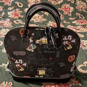 Disney Dooney & Bourke New York Satchel Purse Mickey Minnie Mouse LIKE NEW